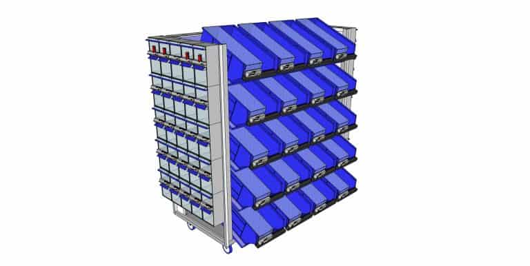 TwinBin Two Bin KanBan System manages all parts!