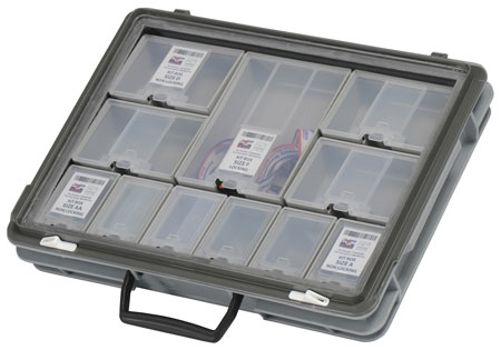 KitBoxen in Kitting Case mit durchsichtigem Deckel