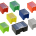 Kit boxes in a variety of different colours