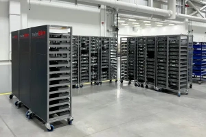 TwinBin produces a range of Kitbxes with trolleys they can be stores on for organisation.